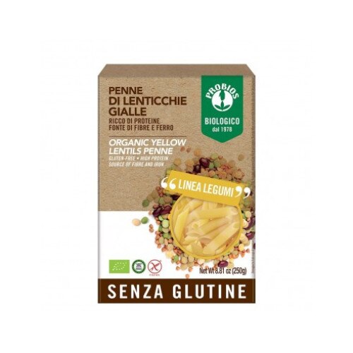 Penne din linte galbena - fara gluten 250g