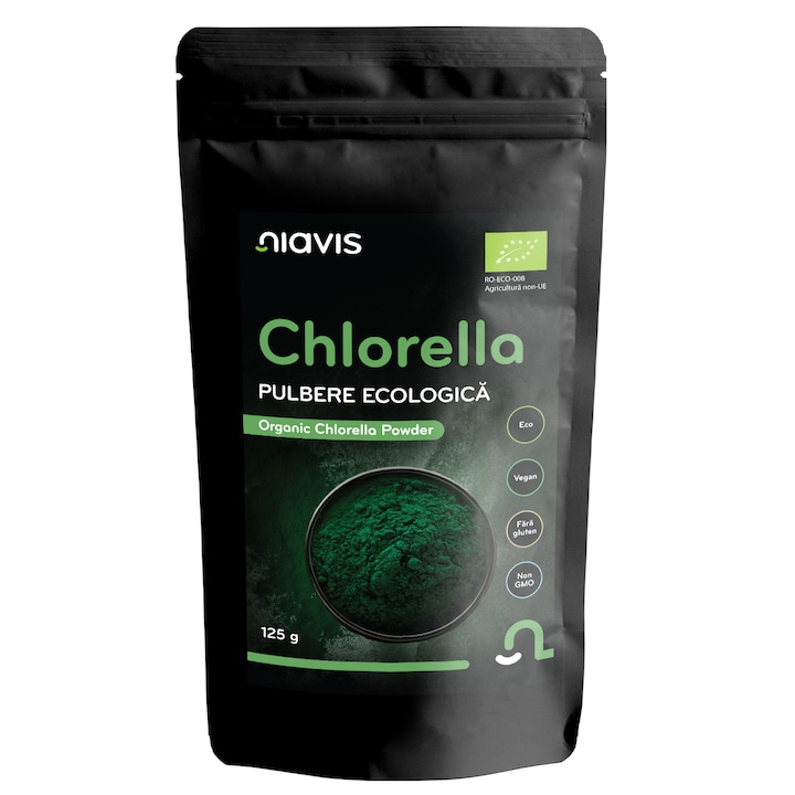 Chlorella Pulbere Ecologica BIO Niavis, 125g