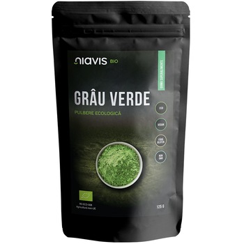 Iarba de Grau Pulbere Ecologica BIO Niavis, 125g Iarba de Grau Pulbere Ecologica BIO Niavis, 125g
