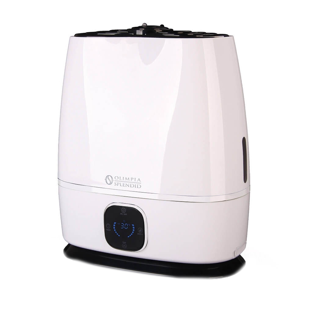 Umidificator Olimpia Splendid Limpia 6, Cromoterapie, 330ml/h, 50mp, Rezervor 6l, Display Touch, Timer
