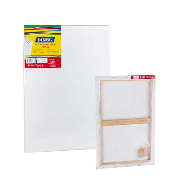 Грундирано платно от памук Dinel, 35 x 50 см