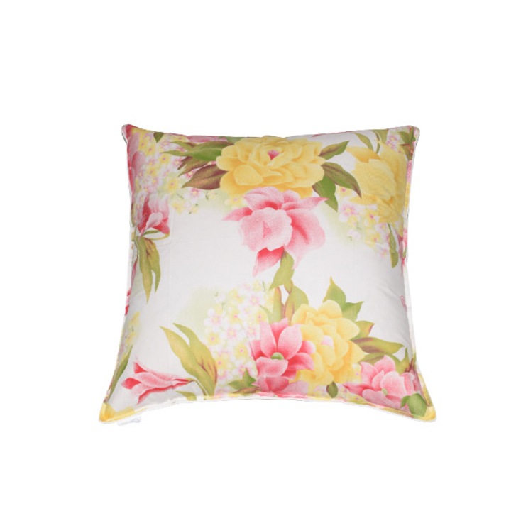 Perna din puf de gasca 80%, HTT, 70x70x20 cm, cusatura dubla