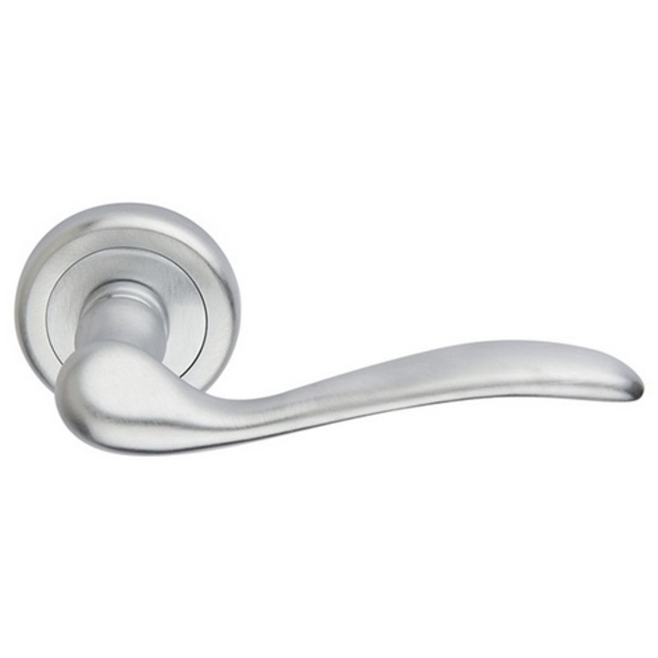 Maner Tolosa usa alama masiv cu placa, pentru cilindru, nichel satinat