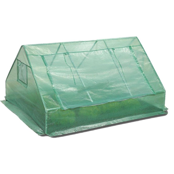 Kis zöld kerti üvegház 180 x 140 x 94 cm