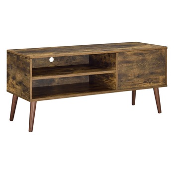 Comoda TV Alvsbyn, en.casa, 110 x 40 x 50 cm, PAL melaminat/lemn, efect lemn, nuanta inchisa, cu 1 usa si 2 compartimente depozitare Comoda TV Alvsbyn, en.casa, 110 x 40 x 50 cm, PAL melaminat/lemn, efect lemn, nuanta inchisa, cu 1 usa si 2 compartimente depozitare