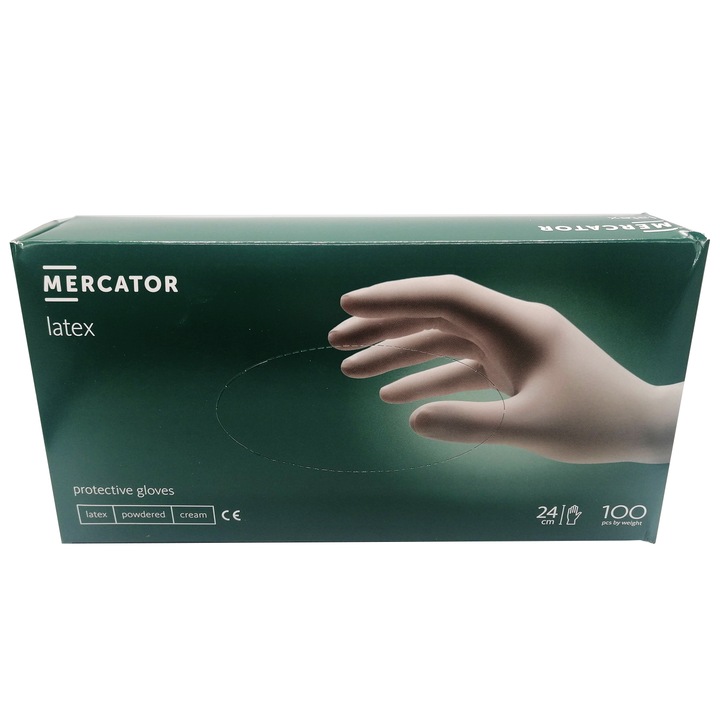 Manusi latex nepudrate Vision, marimea XL, 100 buc/cutie