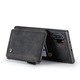 Калъф за Samsung Galaxy Note 10 Plus, кожа с кадифена текстура, back cover, отделение за карти, джоб с цип, RFID защита, Черно