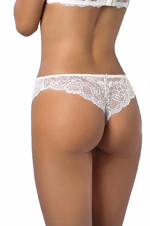 Chiloti brazilieni SIeLEI 1977, Dantela, Alb