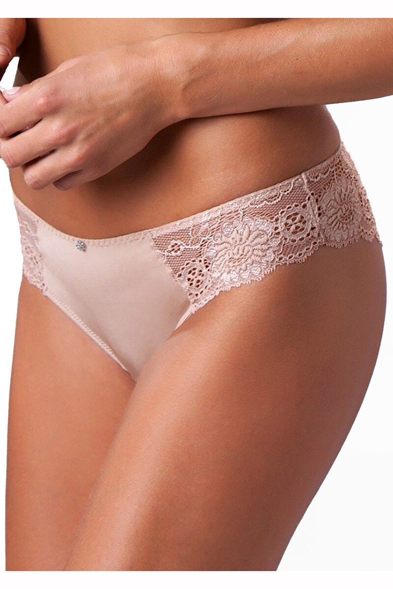 Chiloti brazilieni LEILIEVE C0997X, Dantela, Bej, Nude