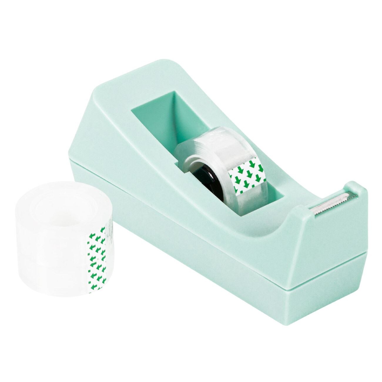 Set 3 benzi adezive, Zola, cu suport din plastic, verde, 16x6,5x6,5 cm