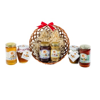 Cos bambus corporate cu produse apicole marca FAGURELE AURIU fara toarta, Miere cu germeni de grau si nuca, Miere cu polen si laptisor de matca, Miere mana, Miere salcam, Miere coriandru, Polen Granule Cos bambus corporate cu produse apicole marca FAGURELE AURIU fara toarta, Miere cu germeni de grau si nuca, Miere cu polen si laptisor de matca, Miere mana, Miere salcam, Miere coriandru, Polen Granule