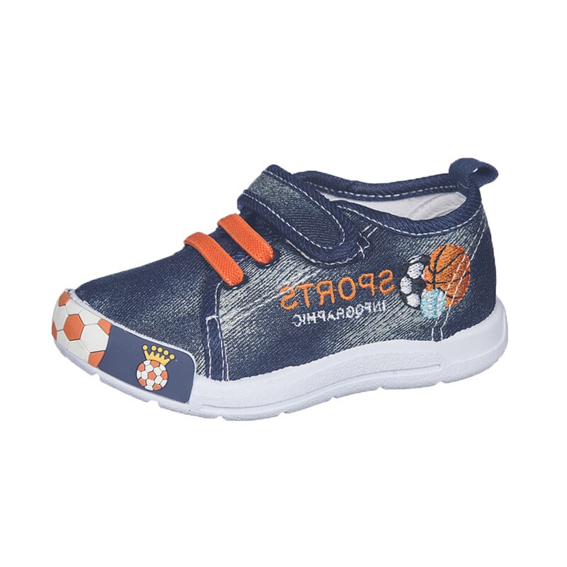 Tenisi din panza pentru baieti American Club 618/17A, Bleumarin, 20