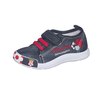 Tenisi din panza pentru baieti American Club 618/17B, Negru, 20 Tenisi din panza pentru baieti American Club 618/17B, Negru, 20