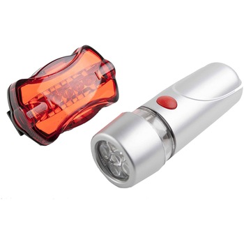 Set lumini Good Bike lampa fata/spate, 5xLED Set lumini Good Bike lampa fata/spate, 5xLED