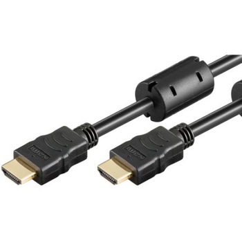 Cablu HDMI 5M HS (viteza inalta), contacte aurite, cu ferita, V1.4, HDMI Ethernet Channel (HEC), Negru Cablu HDMI 5M HS (viteza inalta), contacte aurite, cu ferita, V1.4, HDMI Ethernet Channel (HEC), Negru