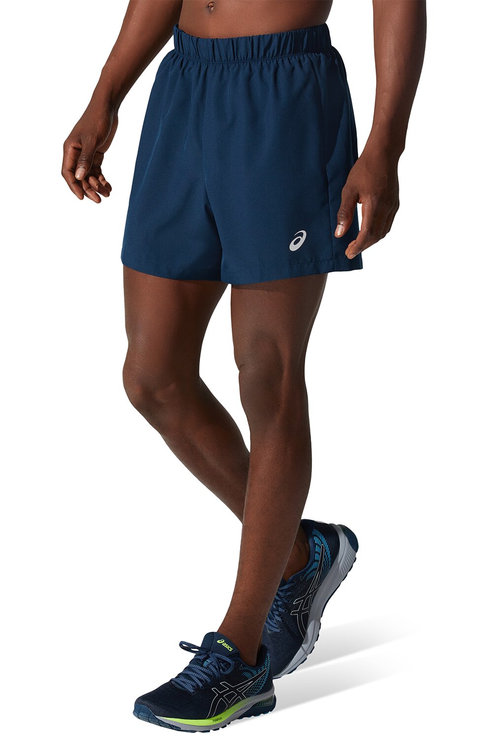 Asics, Pantaloni scurti regular fit, pentru alergare Katakana, Bleumarin