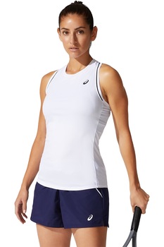 Asics, Top racerback pentru tenis Court, Alb Asics, Top racerback pentru tenis Court, Alb