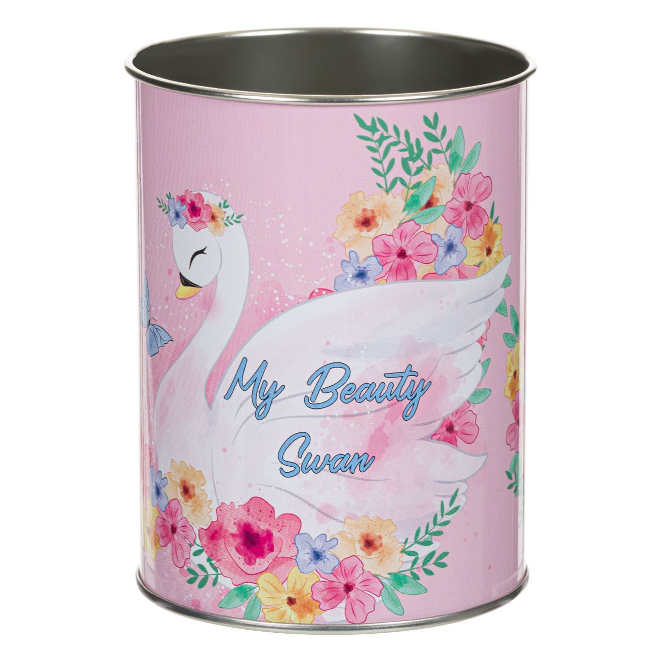 Suport pentru pixuri/creioane, Zola, model lebada, 8x10.5 cm