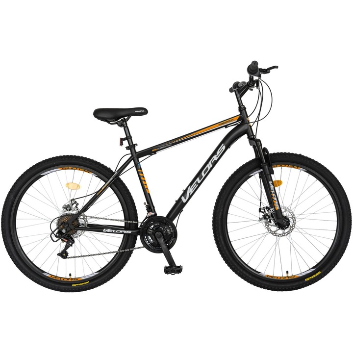 Bicicleta MTB 27.5" Velors V2709A, Negru/Portocaliu/Alb