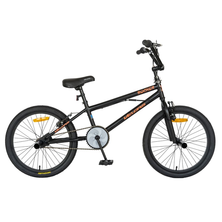 Велосипед BMX 20" Velors V2016A, Черен/Оранжев