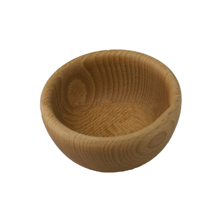 Bol Mic Rotund din Lemn,14 cm