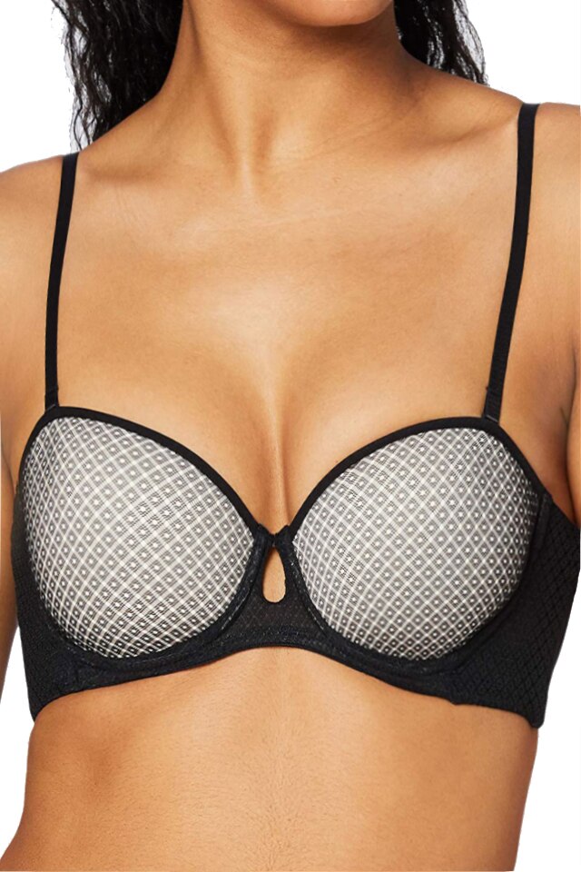 Sutien dama Iris & Lilly, bej/negru, 95A