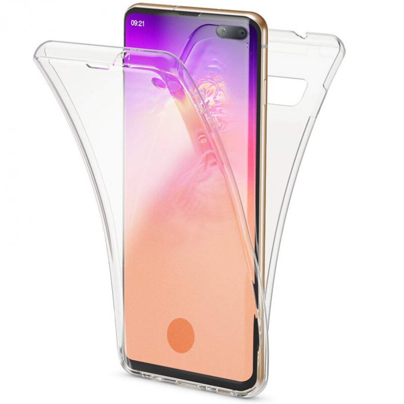 Husa 360 TPU Fata + Spate Compatibil cu Samsung S10 Plus,Transparent , Mobile Tuning