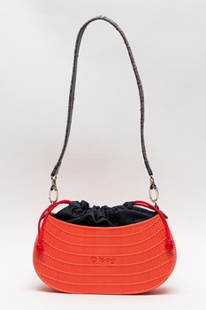O bag, Geanta de umar cu aspect texturat O-Swing, Corai O bag, Geanta de umar cu aspect texturat O-Swing, Corai