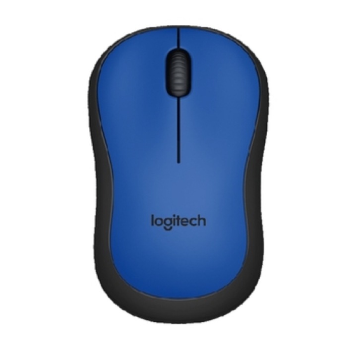 Мишка Logitech M220, Безжична, 1000dpi, 3btn, Синьо Черна, Wireless Mouse