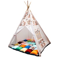 set cort teepee  saltea patchwork - model forest friends imagen 57_0_
0