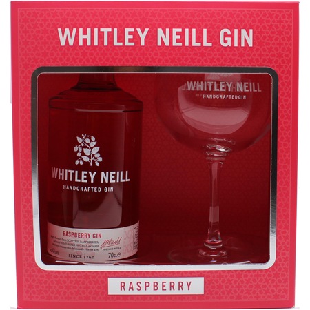 Pachet Gin Whitley Neill Raspberry, 0.7l + Copa Glass