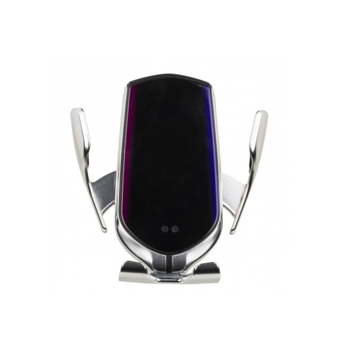 Suport auto cu incarcator wireless si senzor inteligent, USB