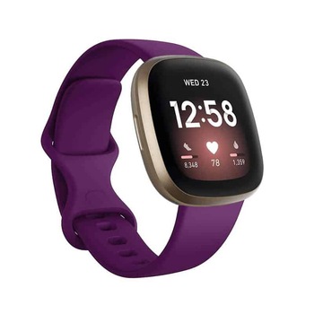 Curea Edman pentru Fitbit Versa 3, marimea S, Mov Curea Edman pentru Fitbit Versa 3, marimea S, Mov