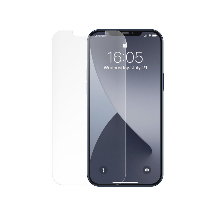 Baseus edzett üvegfólia 0,3 mm-es iPhone 12/12 Pro készülékhez 2 db