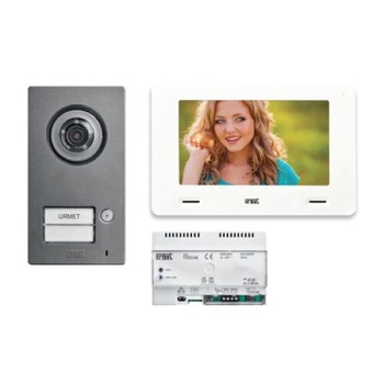 Kit videointerfon, cu CallMe, 2 fire, post de interior 2 CxModo 7 inch, post de exterior Mikra2 cu un buton de apel 1722/958 Urmet Kit videointerfon, cu CallMe, 2 fire, post de interior 2 CxModo 7 inch, post de exterior Mikra2 cu un buton de apel 1722/958 Urmet