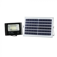 proiector led cu panou solar v-tac 8573 telecomanda inclusa 12w 550 lm lumina alba 4000k acumulator 5000 mah ip65 aluminiu negru imagen 44_0_
0