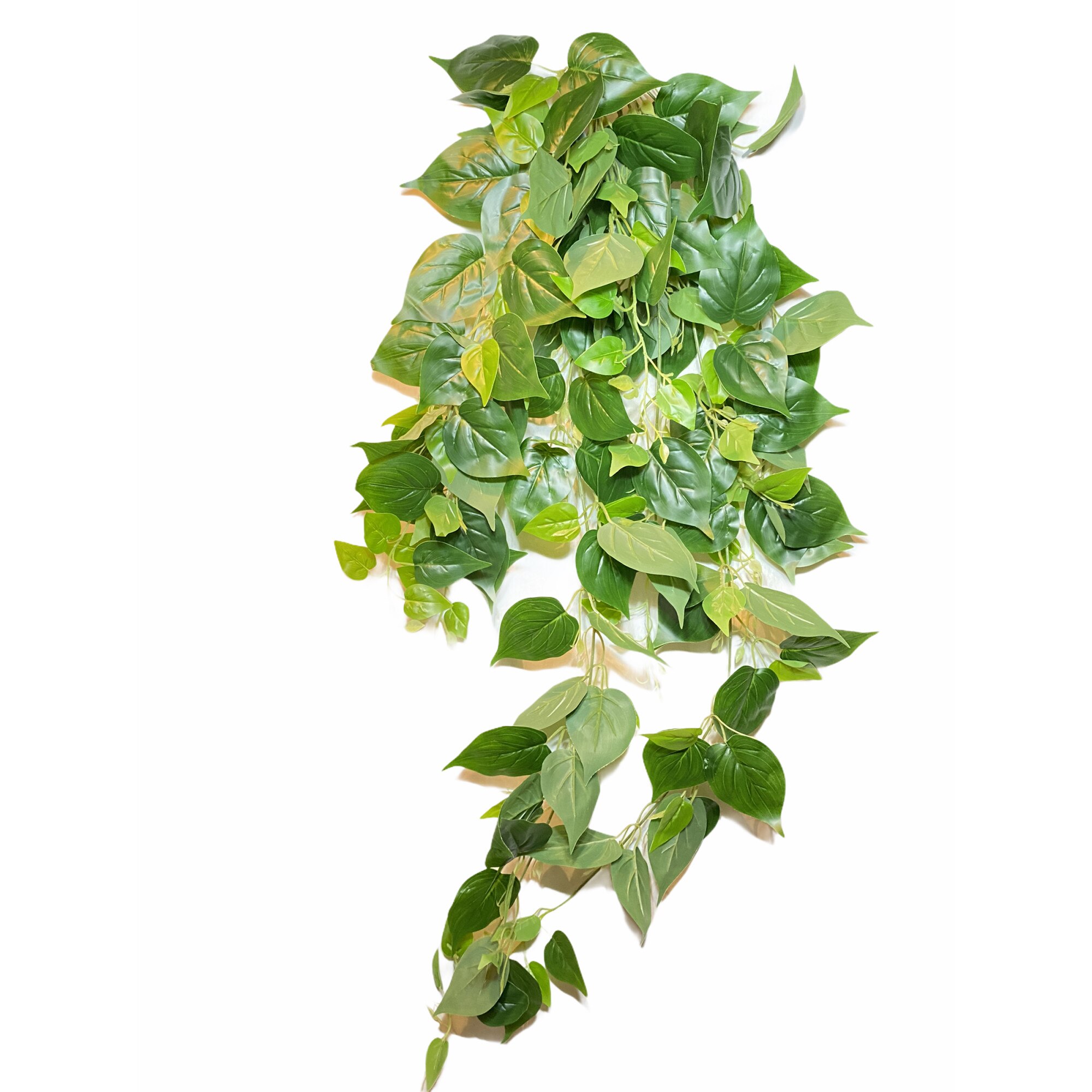 Ghirlanda decorativa artificiala cu frunze mari, Atelier, Verde, 125cm