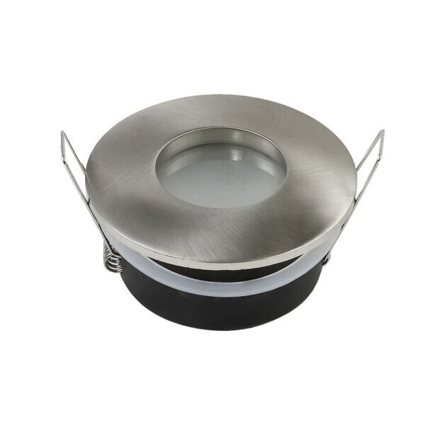 Corp de iluminat rotund din aluminiu GU10, Optonica, 82x54 mm, maxim 35W, Nichel Satinat