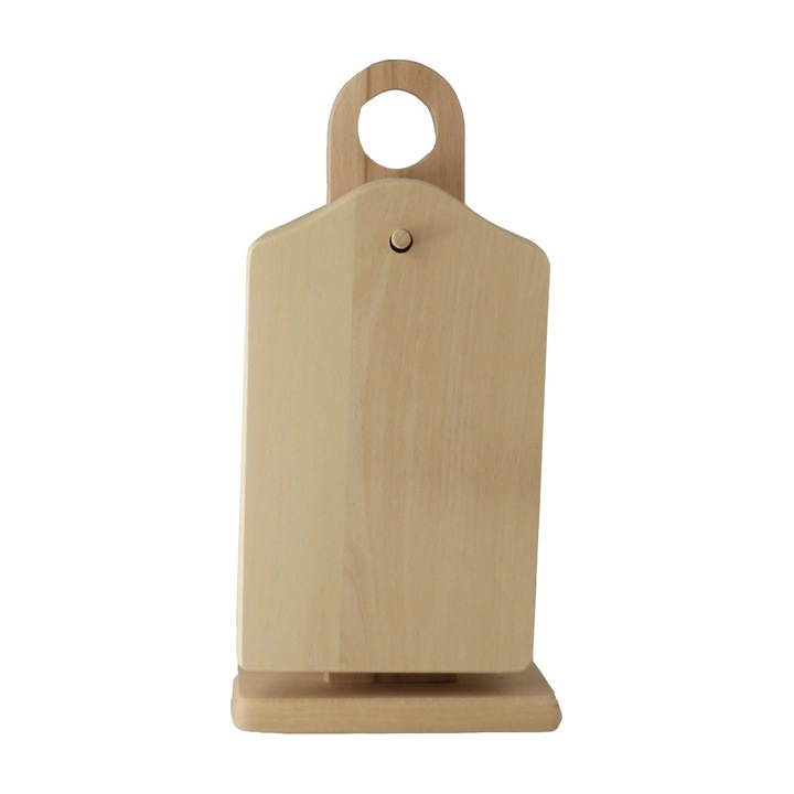 Set 6 Tocatoare cu Suport din Lemn, Dreptunghiulare, 22x14 cm