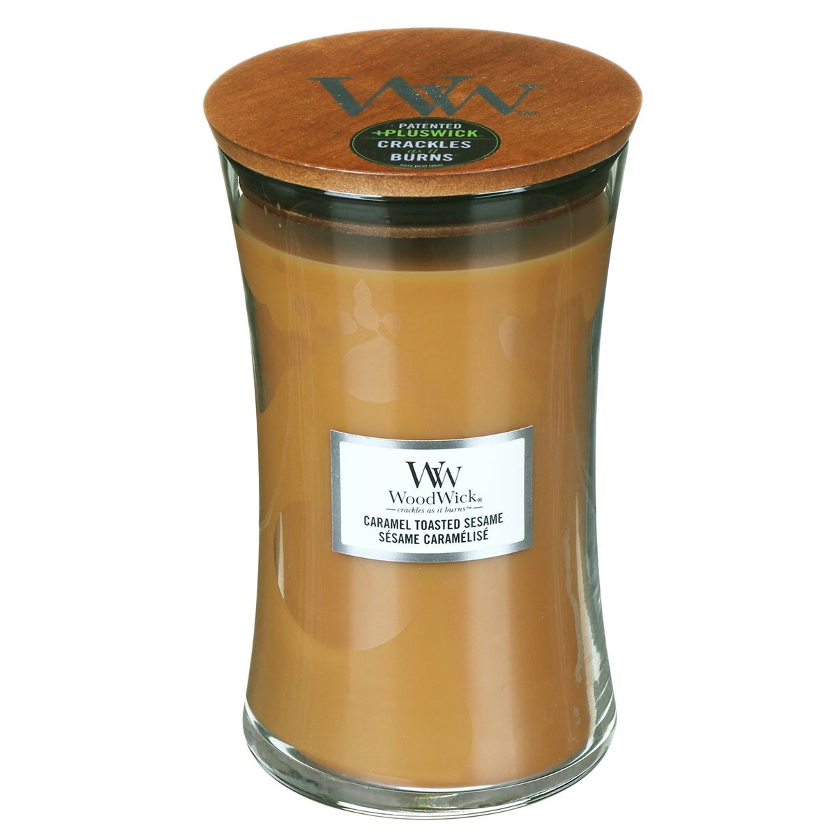 Lumanare Parfumata Borcan Mare Caramel Toasted Sesame, WoodWick®