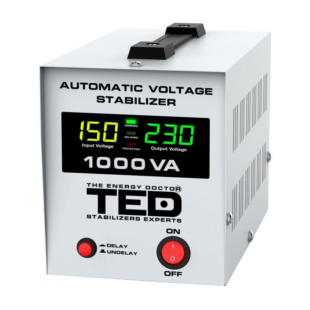 Stabilizator retea maxim 1000VA / 600W - AVR, TED Electric