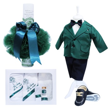 Set complet pentru botez, lumanare  Set complet pentru botez, lumanare