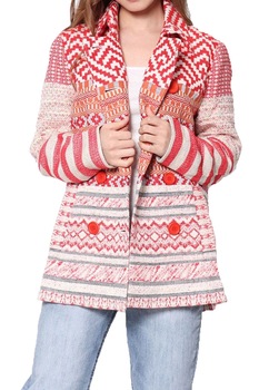 Palton, Desigual 72E2EP6, Portocaliu, 2XL Palton, Desigual 72E2EP6, Portocaliu, 2XL