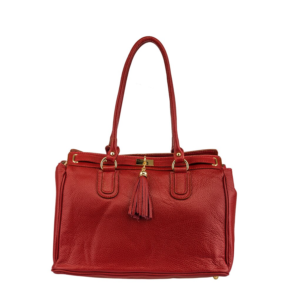 Geanta dama,piele,Toro Nero,Leya bordo