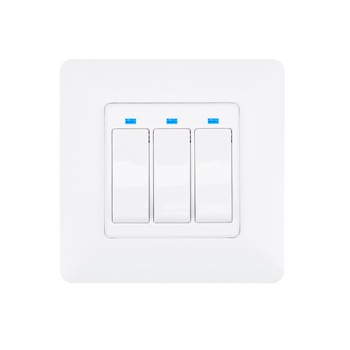 Intrerupator inteligent triplu PNI SmartHome WS323, W-Fi, APP TuyaSmart, compatibil Amazon Alexa/Google Home, Alb Intrerupator inteligent triplu PNI SmartHome WS323, W-Fi, APP TuyaSmart, compatibil Amazon Alexa/Google Home, Alb