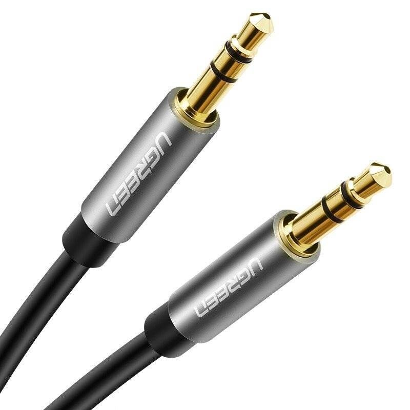 Cablu AV119 Mini jack 3.5mm AUX, 2m, Negru