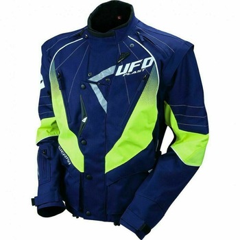 Geaca enduro Ufo Plast Sierra, culoare albastru/galben, marime XL Geaca enduro Ufo Plast Sierra, culoare albastru/galben, marime XL