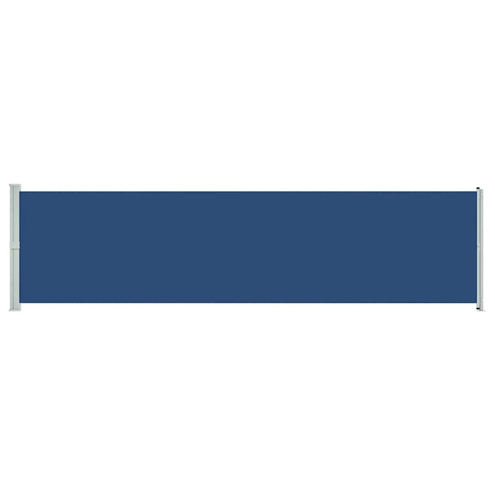 Copertina laterala retractabila de terasa vidaXL, albastru, 600x160 cm, 7.4 kg