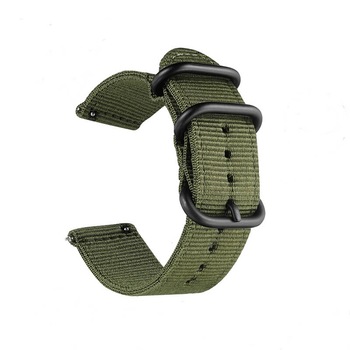 Curea de schimb Edman universala, 24mm, material textil, Verde Curea de schimb Edman universala, 24mm, material textil, Verde