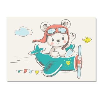 Tablou canvas,model catel in avion,dimensiune 35 x 25 cm Tablou canvas,model catel in avion,dimensiune 35 x 25 cm